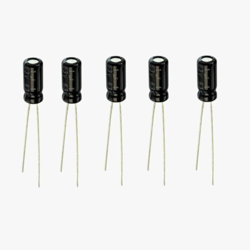 1 uF, 63V Polarized Electrolytic Capacitor - 5 Pcs Pack
