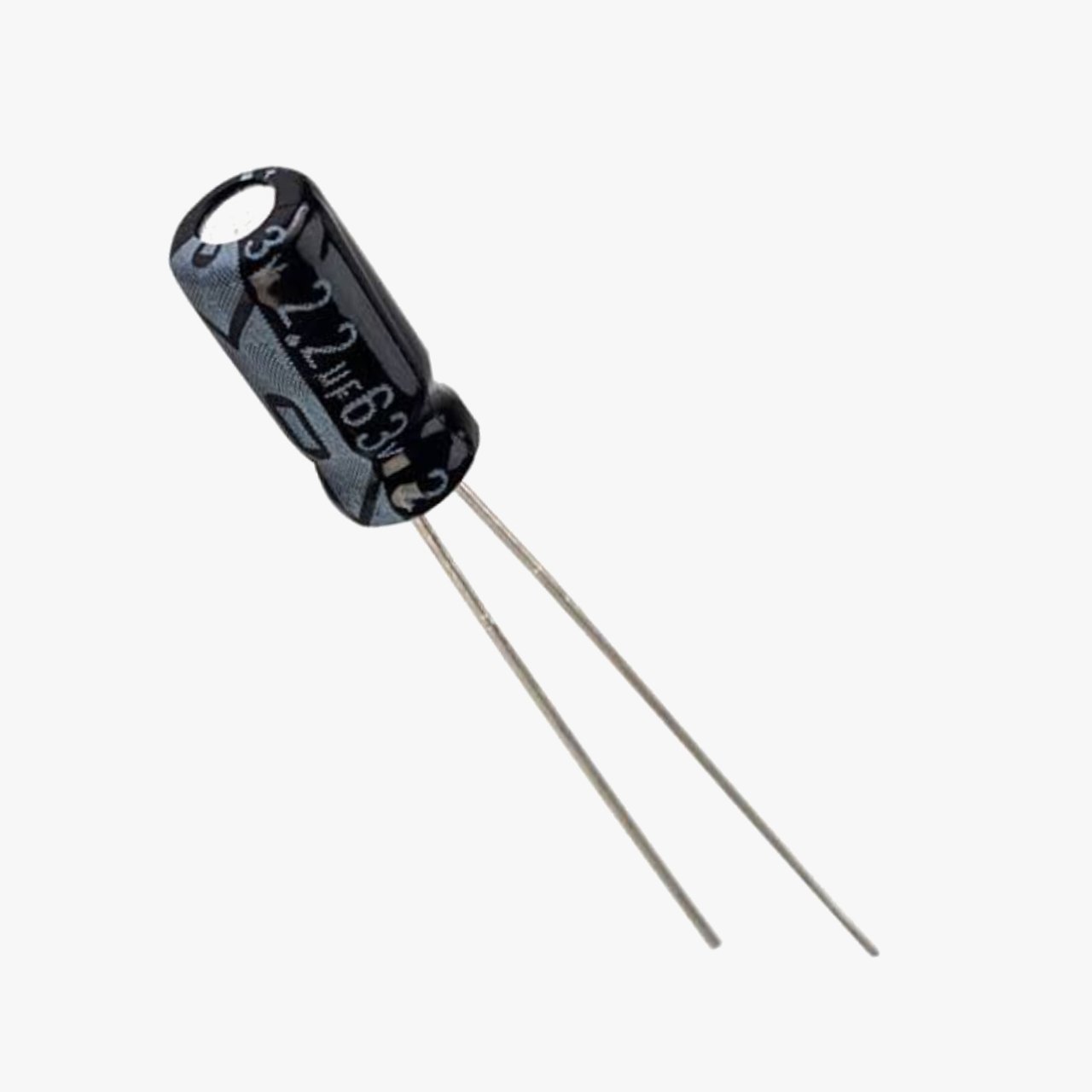 2.2uF, 50V Polarized Electrolytic Capacitor - 5 Pcs Pack - Image 3