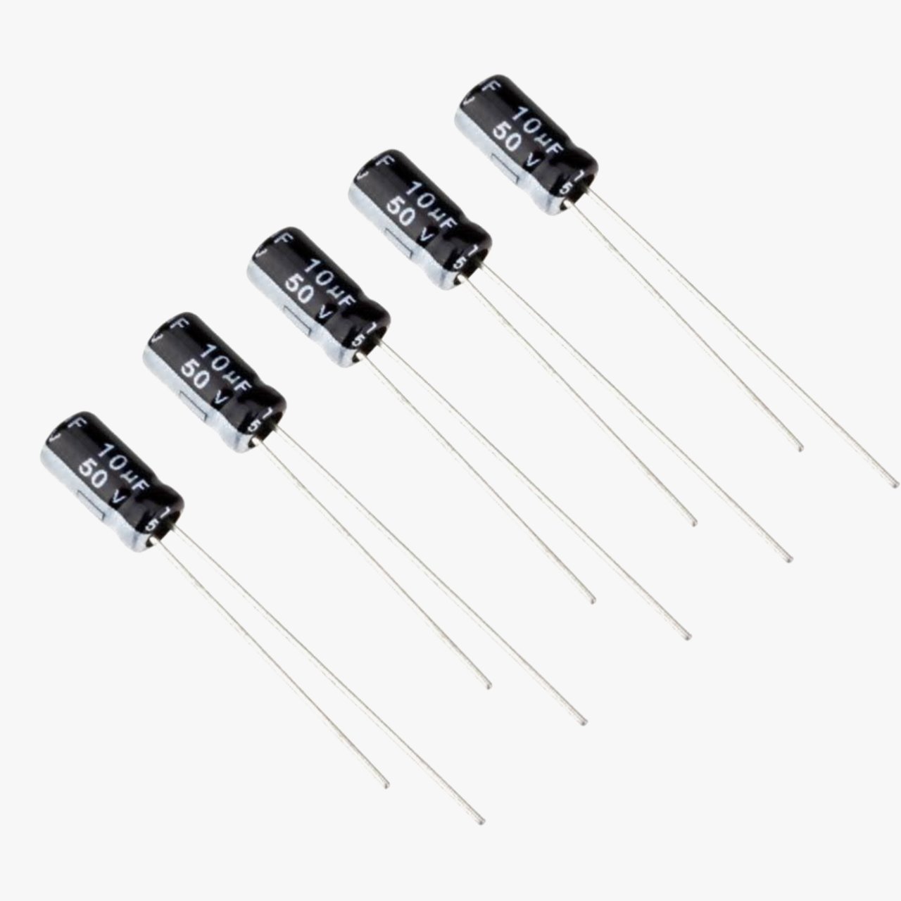 10uF 63V Polarized Electrolytic Capacitor - Pack of 5