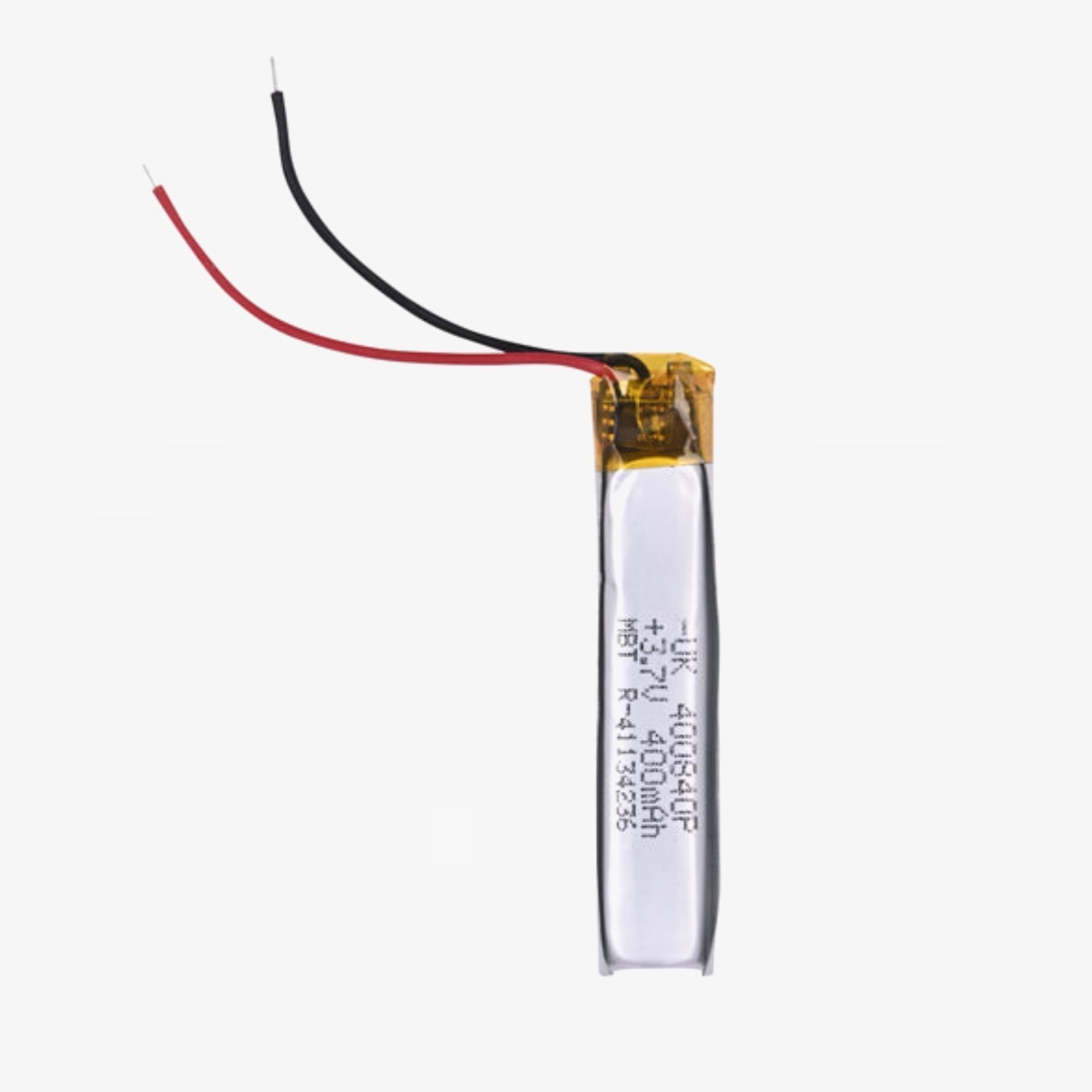 3.7V 400mAh Single Cell Long Rechargeable LiPo Battery - Image 3