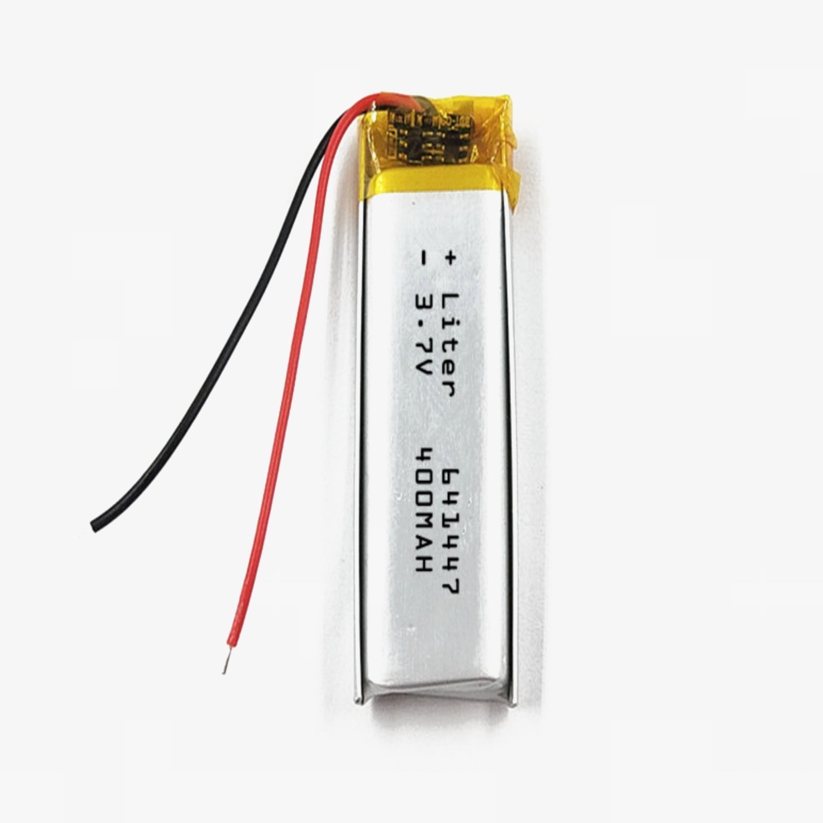 3.7V 400mAh Single Cell Long Rechargeable LiPo Battery - Image 2