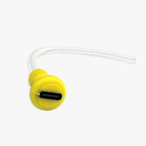 Type-C Panel Mount Female Connector With Wires-Yellow