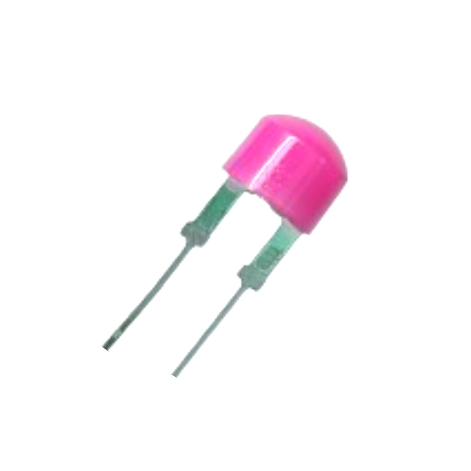 Diffused Pink LED-8MM Crystal Transparent - 5 Pcs Pack - Image 2