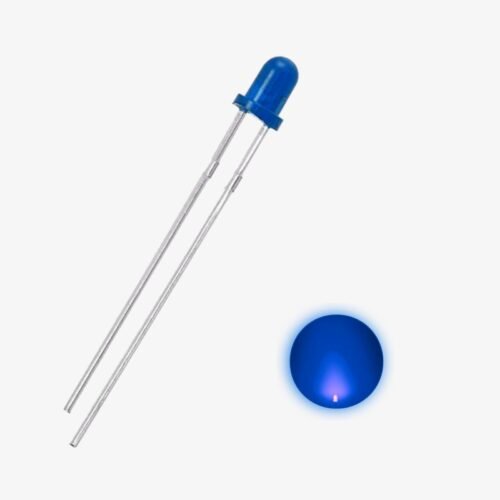 3mm Diffused Blue LED - 10 Pcs Pack