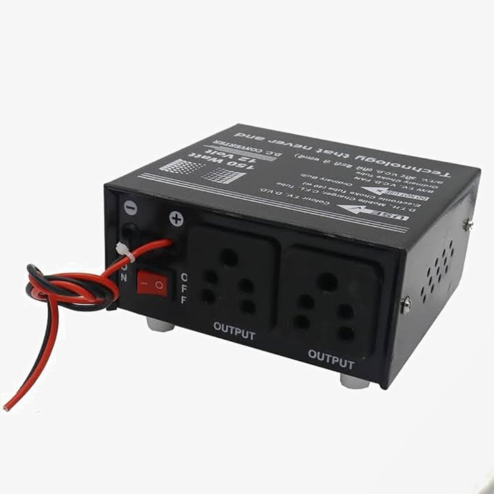 12V DC To 220V AC 150 Watt Power Converter For Various Application - Image 2