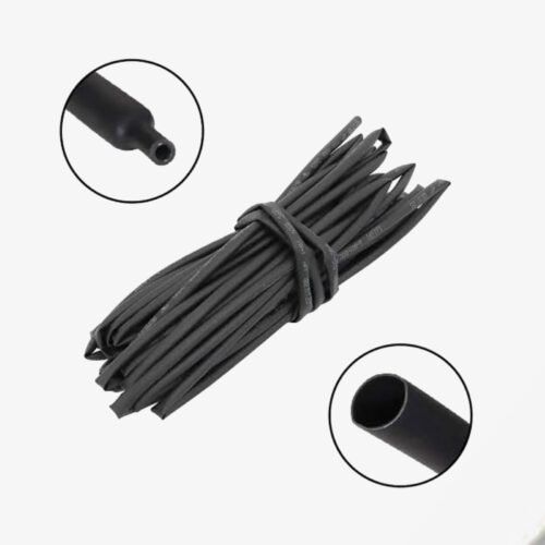 4mm Heat Shrink Sleeve Tube-Black - 1 Meter
