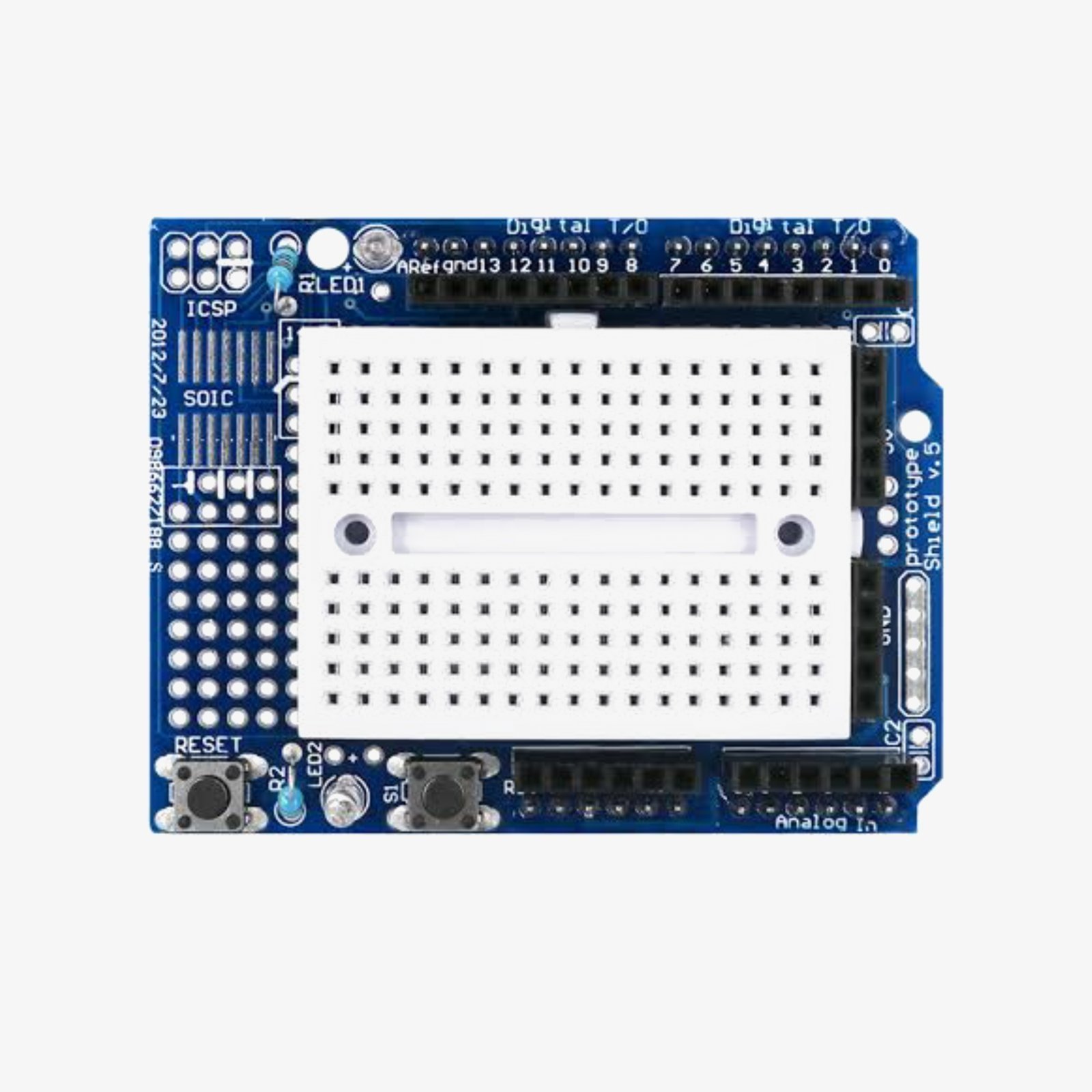 Proto Shield (Prototype) for Arduino Uno Mini Breadboard - Image 4