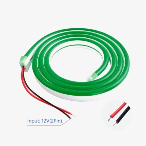 1 Meter-12V DC Green Neon LED Strip Light Roll – Waterproof, Flexible & Cuttable