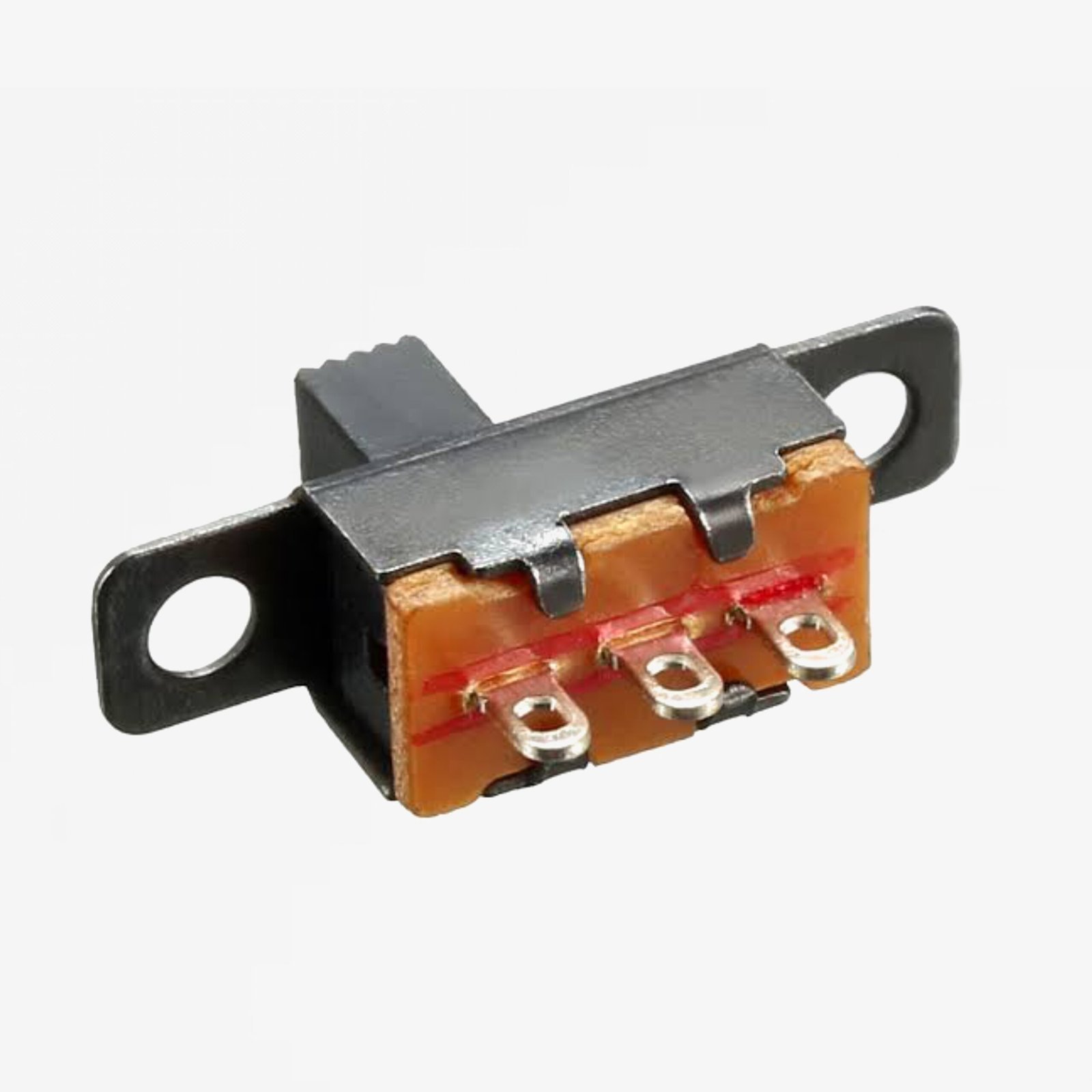 3 Pin DPDT Metal Body Slide Switch - Image 2