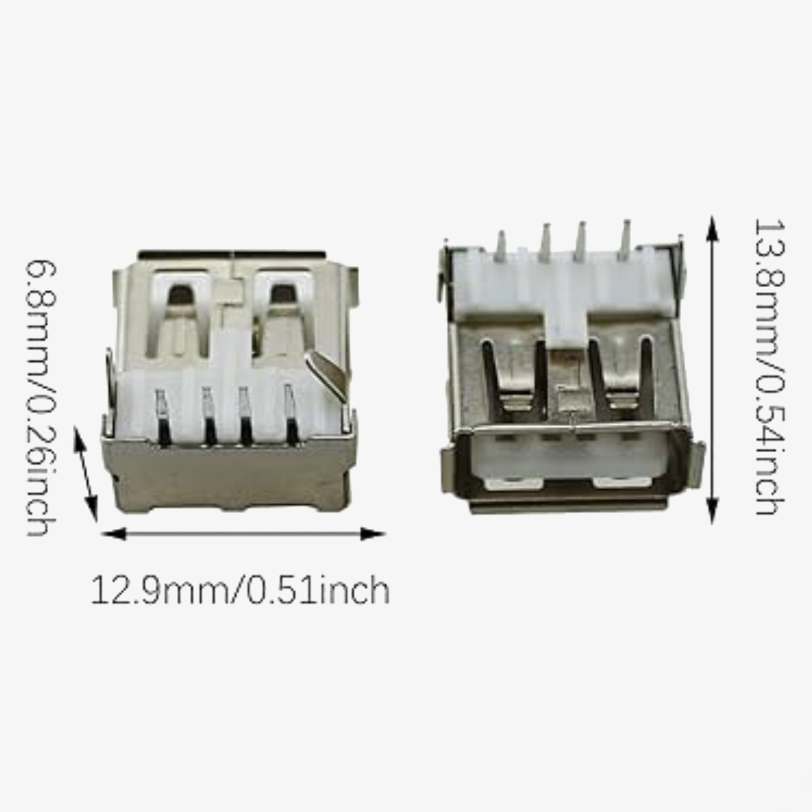L-Shape USB A Female Socket Connector - Image 4