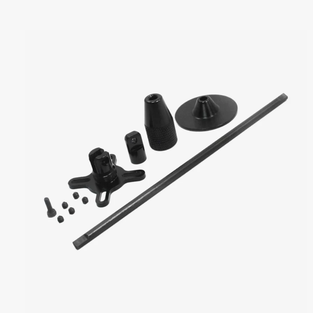 Universal Folding GPS Stand / Holder for Drones | CNC Aluminum – Black - Image 4