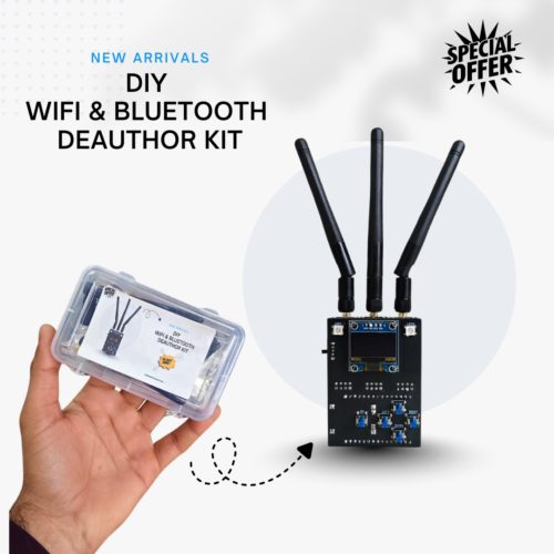 Wi-Fi & Bluetooth Deauther Jammer Educational Kit (ESP32-Based)