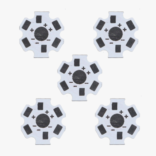 Single Button LED Aluminum Base Plate - 1 Pcs