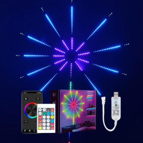 Smart Firework Led Strip Lights with Remote & App ControlLight for Decoration