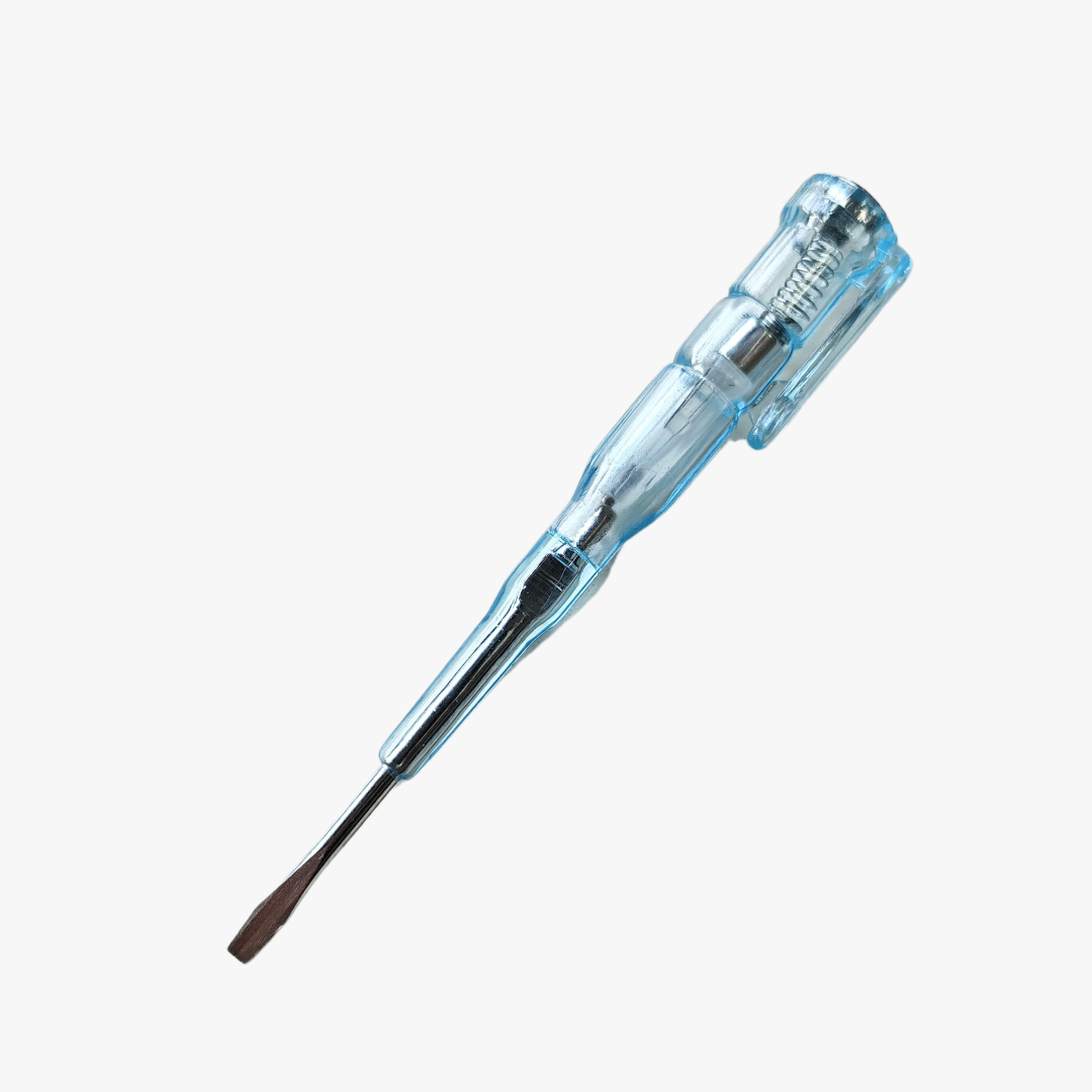 AC Line Tester with Screwdriver – Transparent Blue Color - Image 2