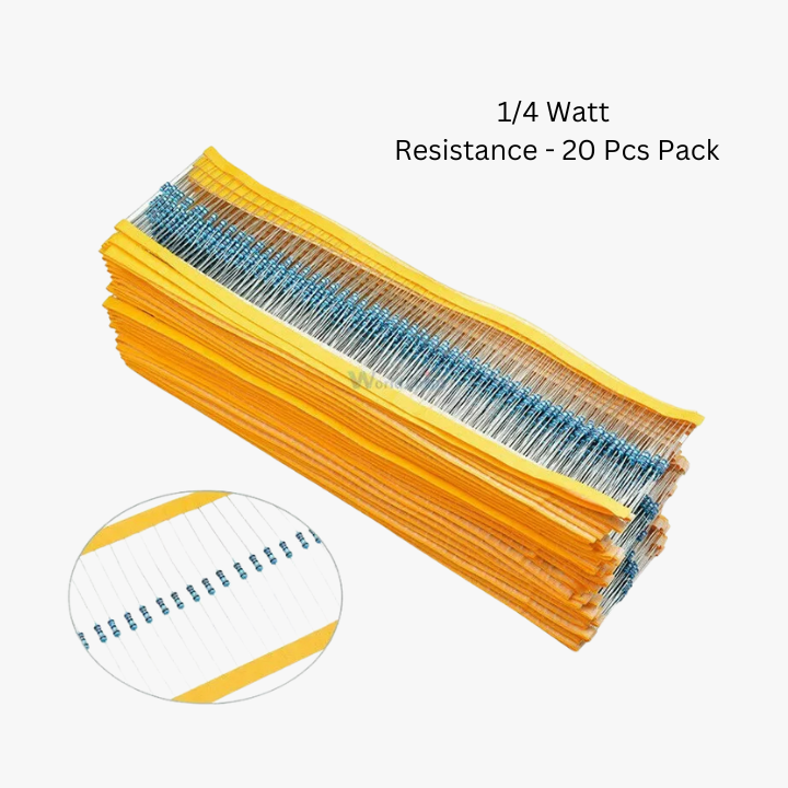 33K ohm Resistor - 1/4 Watt - 20 Pcs Pack - Image 3