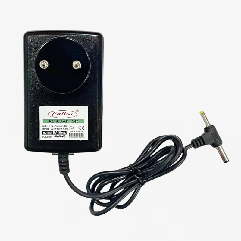 9V 1A Double Pin Adapter - 1 Pcs